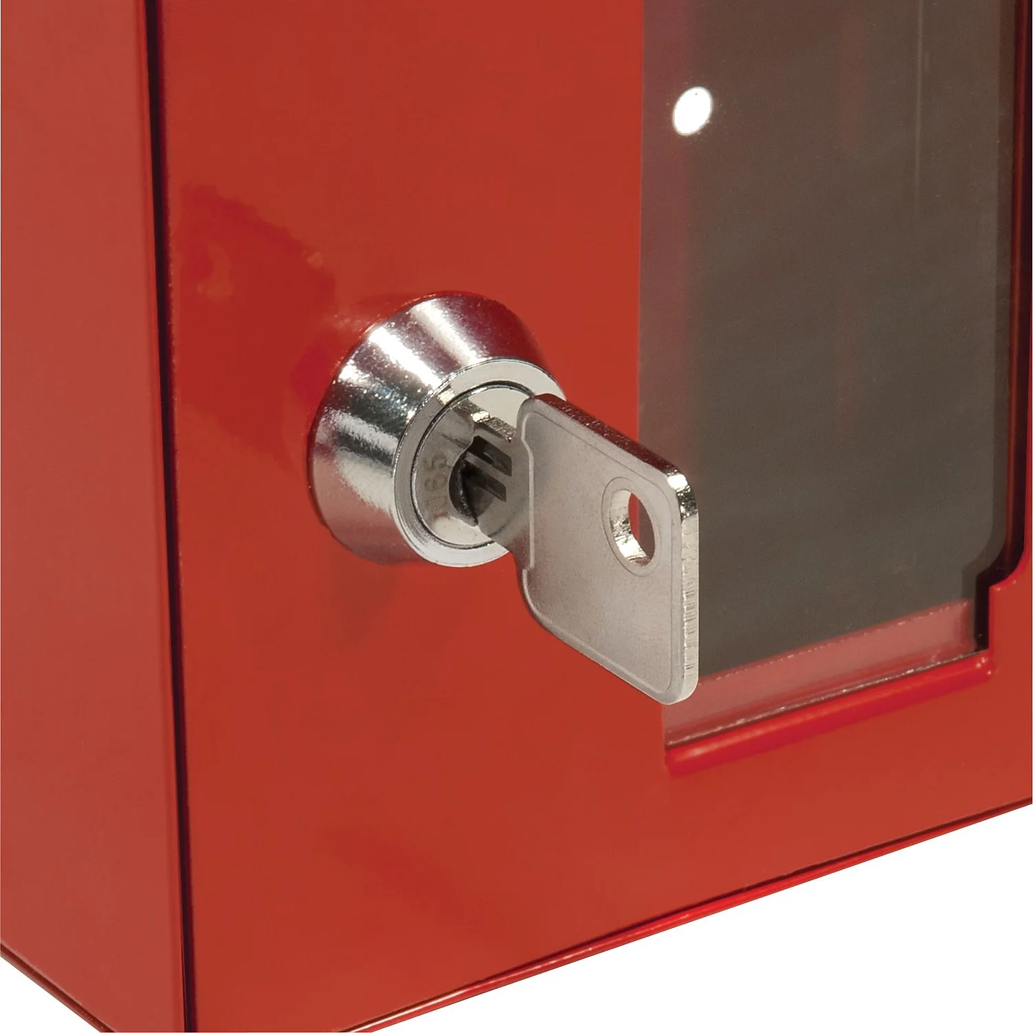 BARSKA Small Breakable Emergency Key Box - Armario con Llaves - Vidrio, Acero - Rojo Brillante - Imagen 3